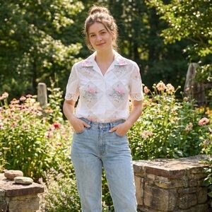 Vintage Lace Up Shirt for Sale up to 90% Off: Poshmark